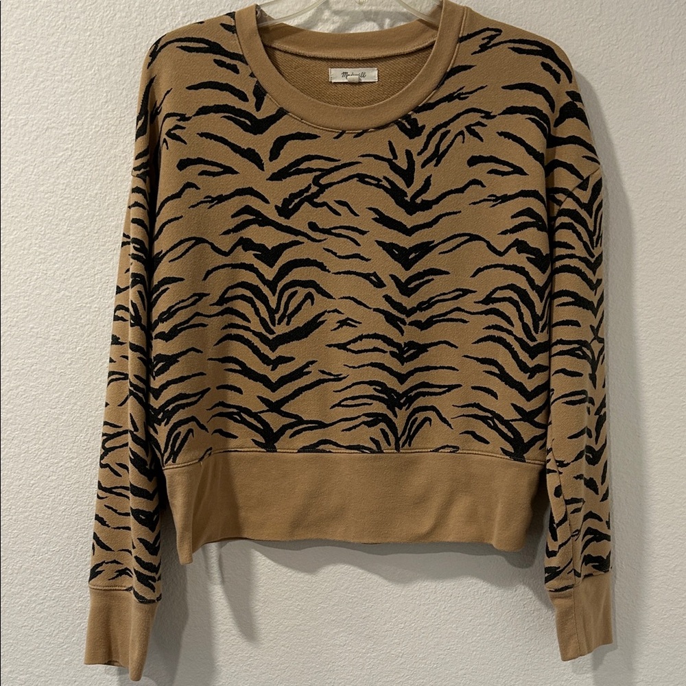 Madewell Tiger Print Sweatshirt